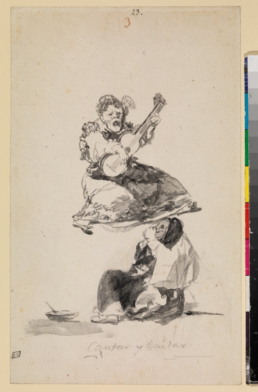 Şarkı söylemek ve dans etmek by Francisco de Goya