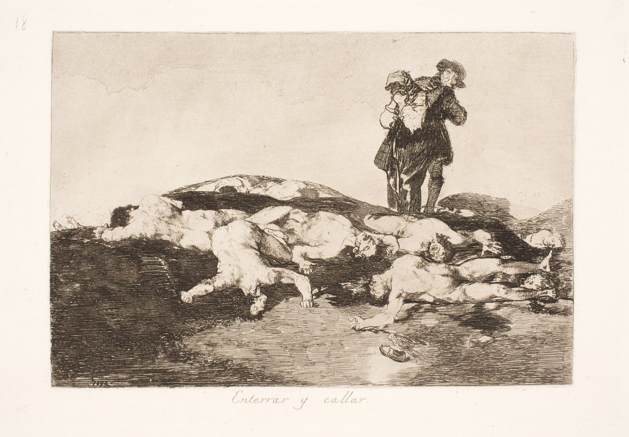 Ölülerini göm ve sus (18) by Francisco de Goya