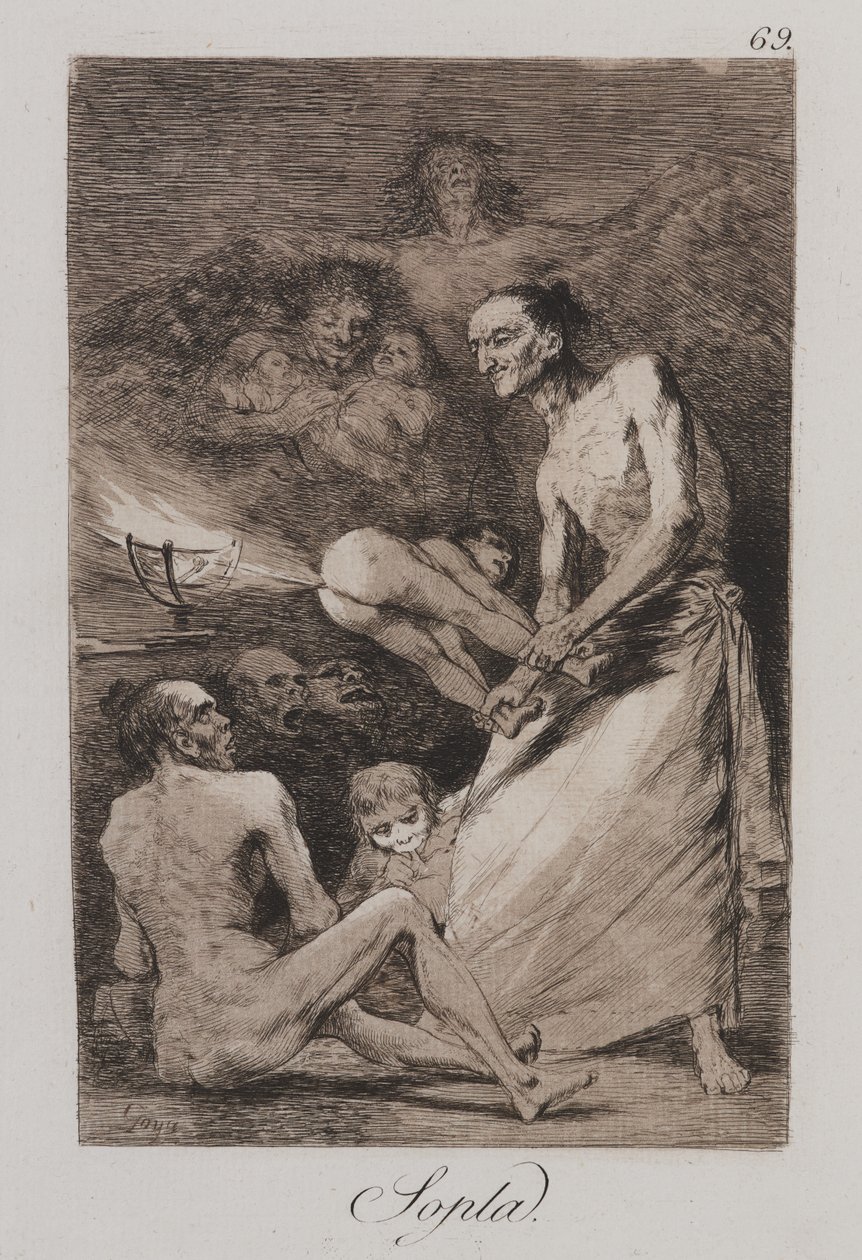 Üfleme (Sopla) by Francisco de Goya
