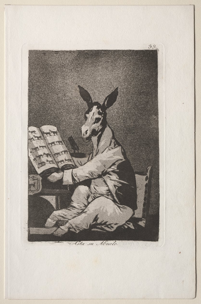 Caprichos: Dedesi de öyleydi. by Francisco de Goya
