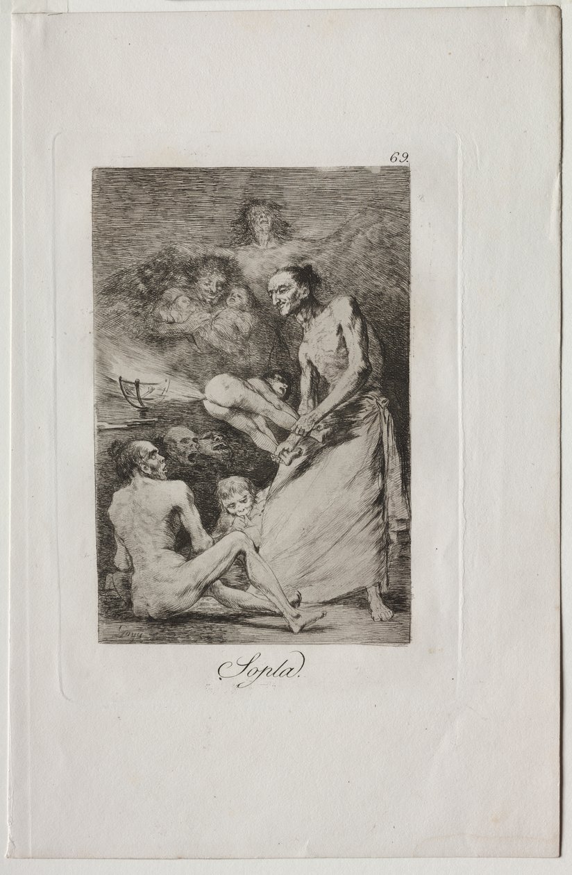 Caprichos: Vur! by Francisco de Goya