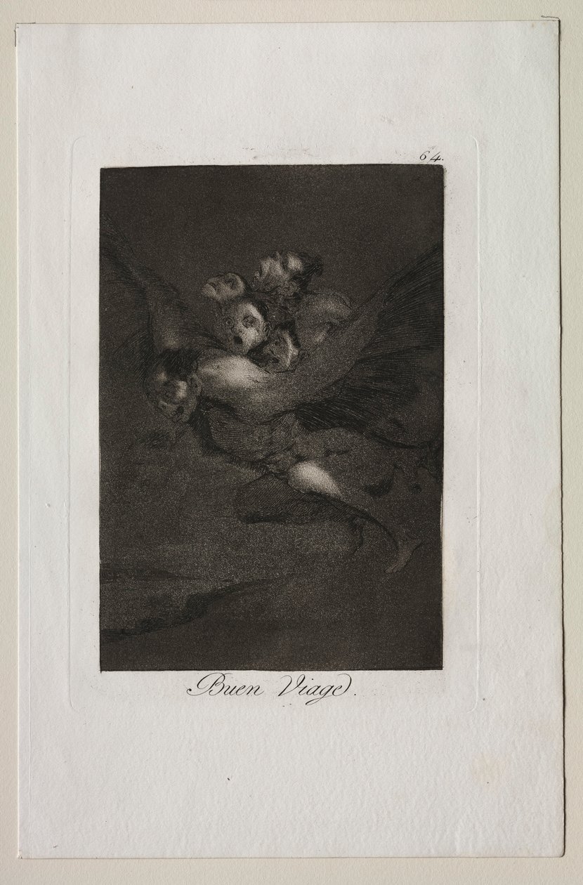 Caprichos: İyi Yolculuklar!. by Francisco de Goya