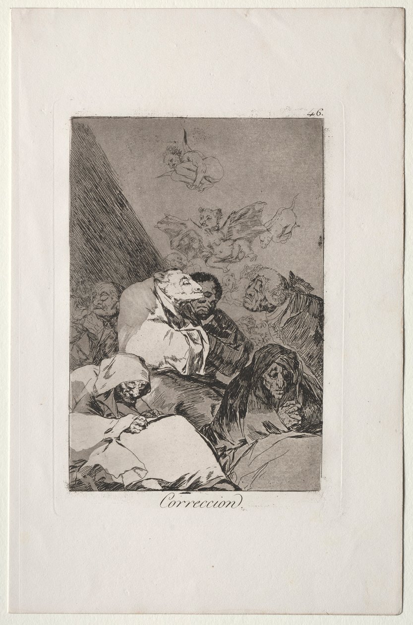 Caprichos: Düzeltme. by Francisco de Goya