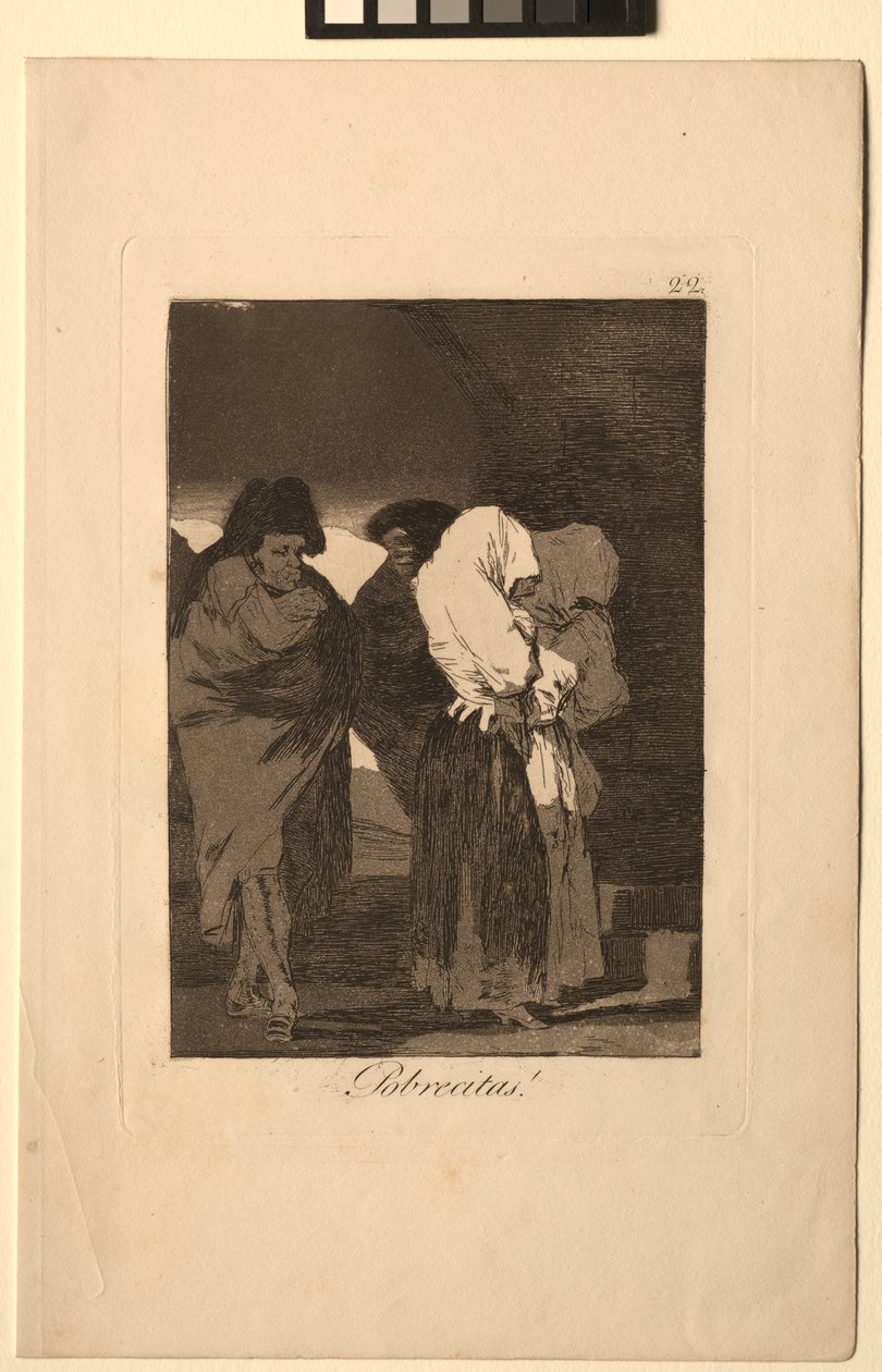 Caprichos: Zavallı Küçük Kızlar!. by Francisco de Goya