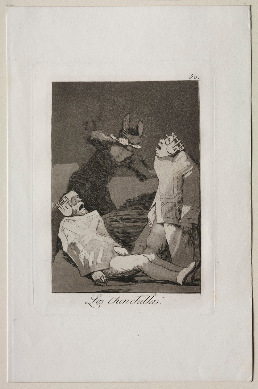 Caprichos: Şinşillalar. by Francisco de Goya