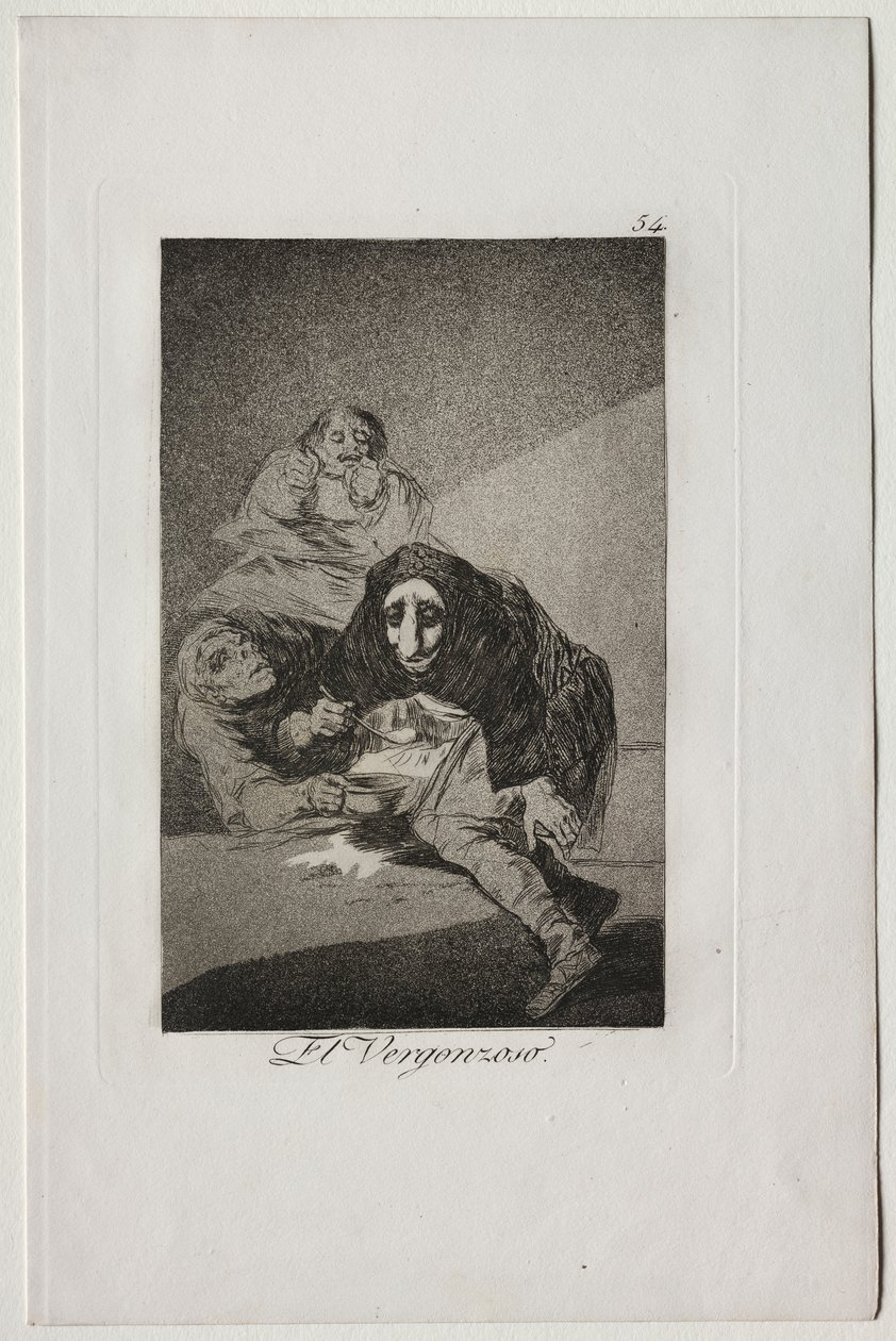 Caprichos: Utanmış Kişi by Francisco de Goya