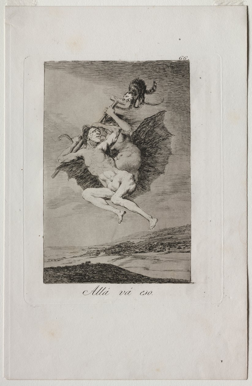 Caprichos: İşte Oluyor. by Francisco de Goya