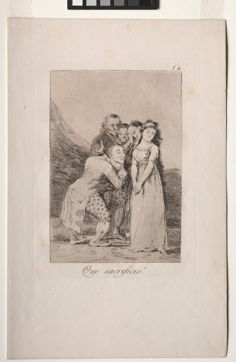Caprichos: Ne Fedakarlık! by Francisco de Goya