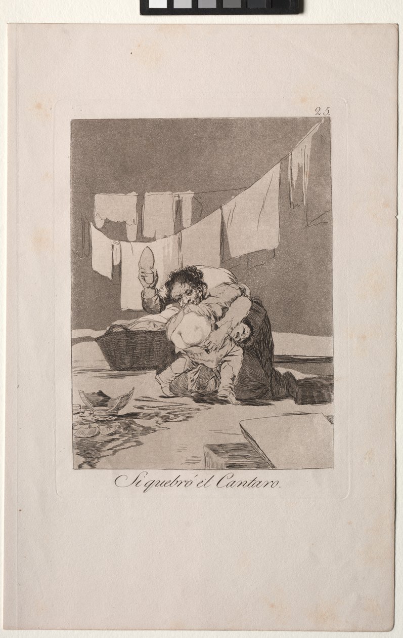 Caprichos: Evet Potu O Kırdı. by Francisco de Goya