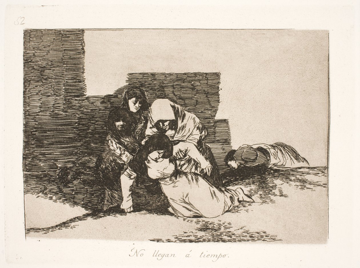 Geç geldiler (52) by Francisco de Goya