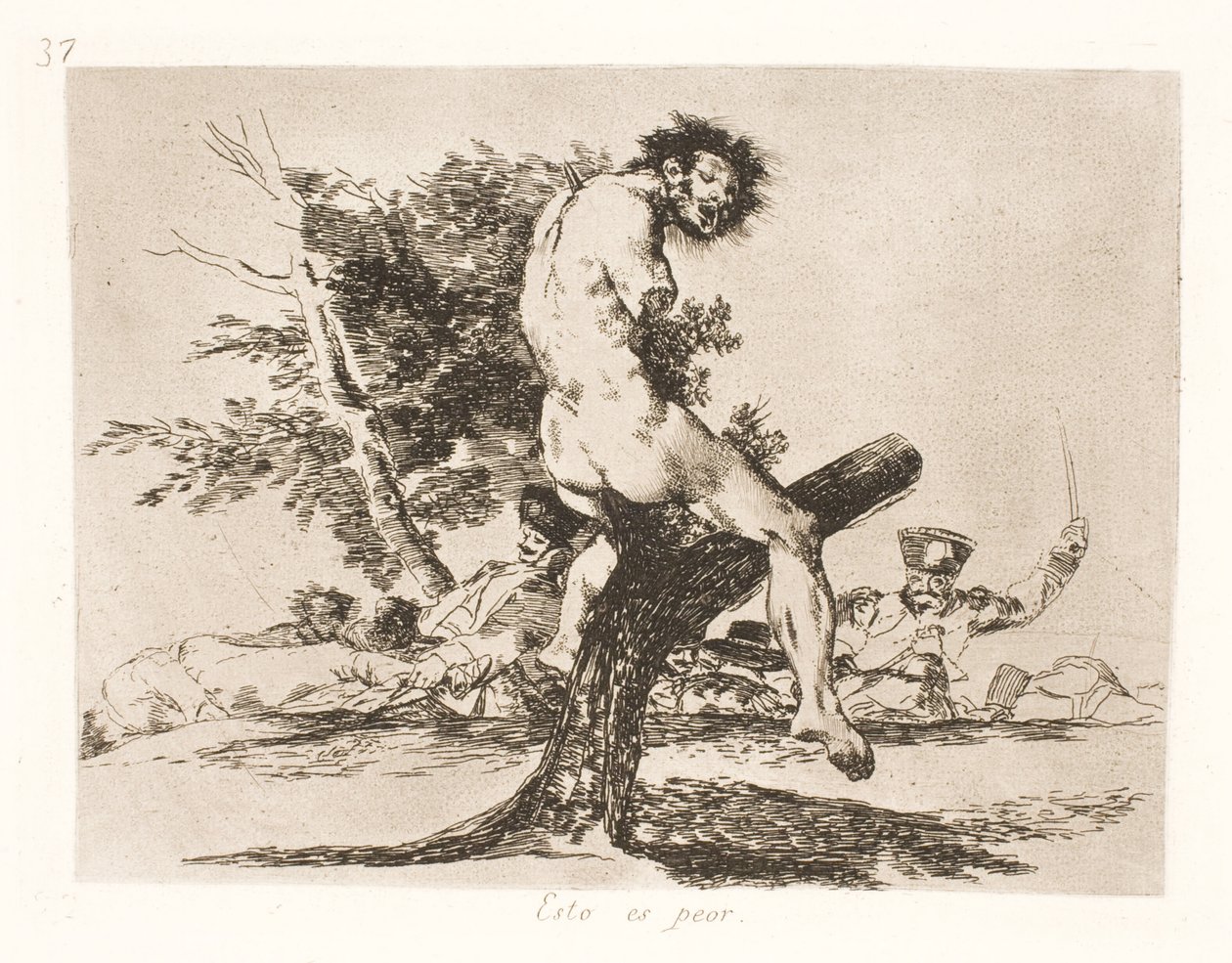 Bu Daha Kötü (37) by Francisco de Goya