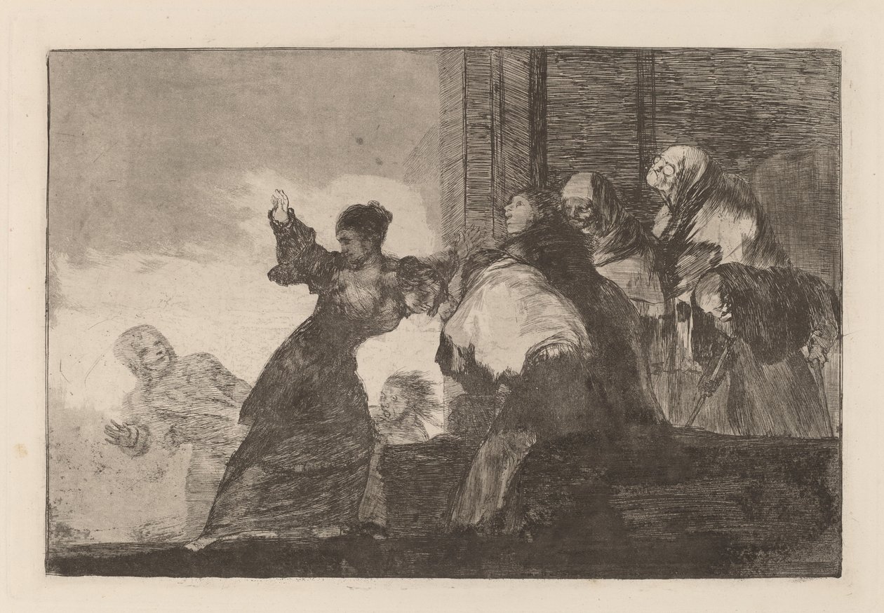 Farklı görüşler (Zavallı Budalalık) by Francisco de Goya