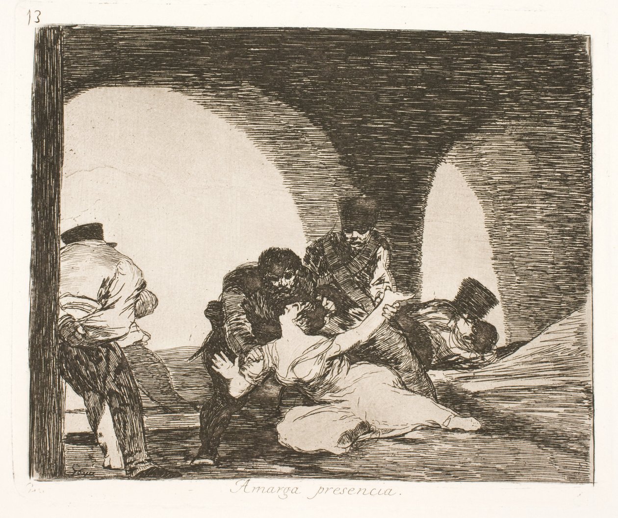 Korkunç bir ölüm (13) by Francisco de Goya