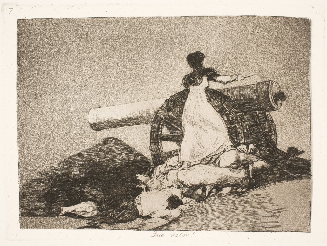 Ne kahramanlık! (7) by Francisco de Goya