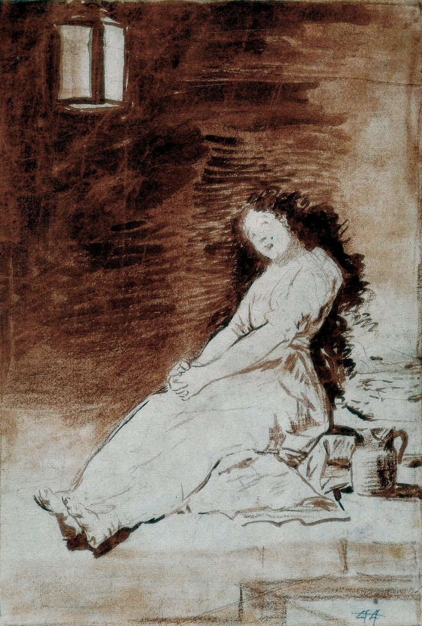Los Caprichos: "Çünkü Duyarlıydı" by Francisco de Goya