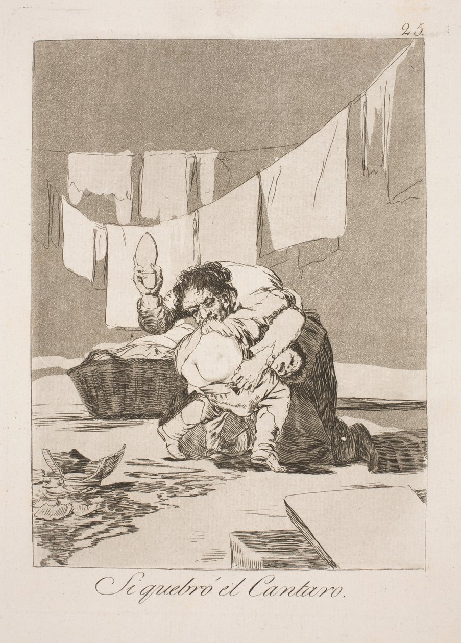 Kavanozu kırdıktan sonra by Francisco de Goya