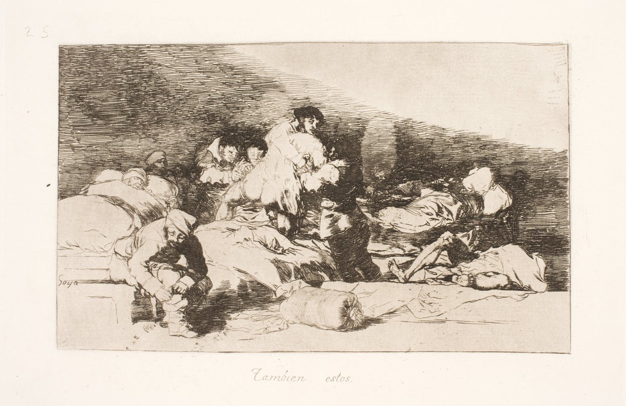 Ayrıca bunlar (25) by Francisco de Goya