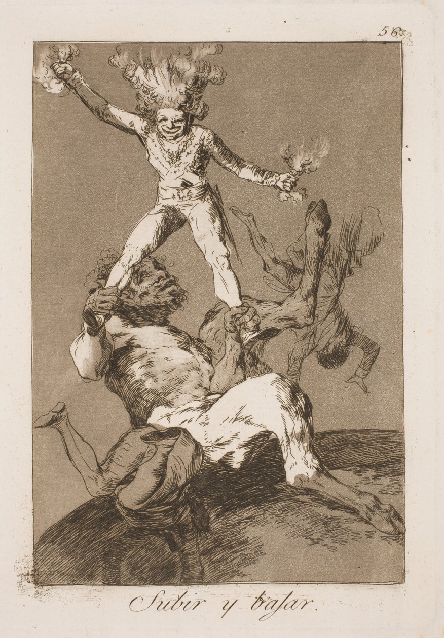 Yukarı ve aşağı by Francisco de Goya