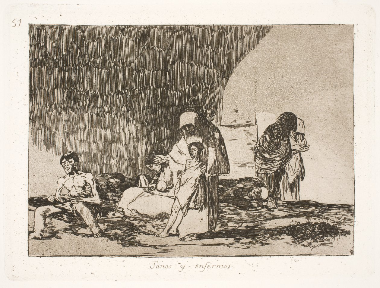 Sağlıklı ve Hasta (57) by Francisco de Goya