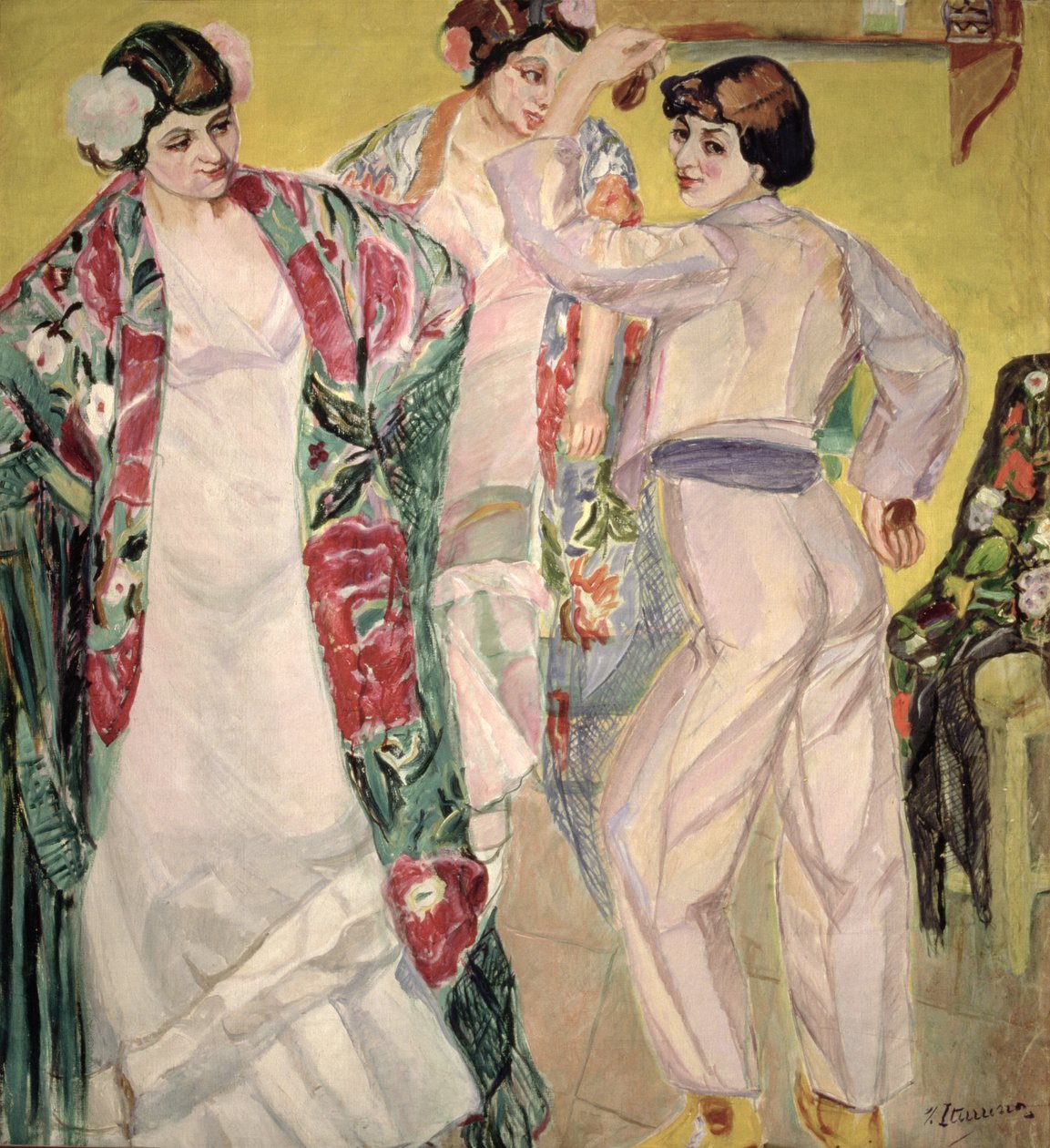 flamenko sahnesi by Francisco de Iturrino