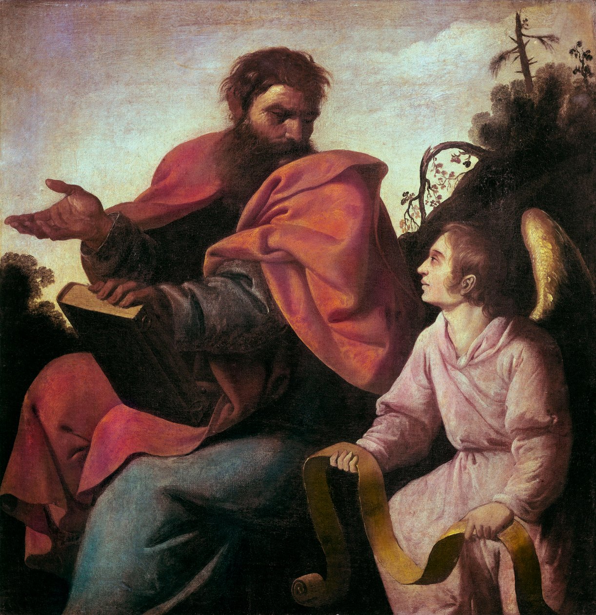 Aziz Matta ve Melek by Francisco de Zurbaran