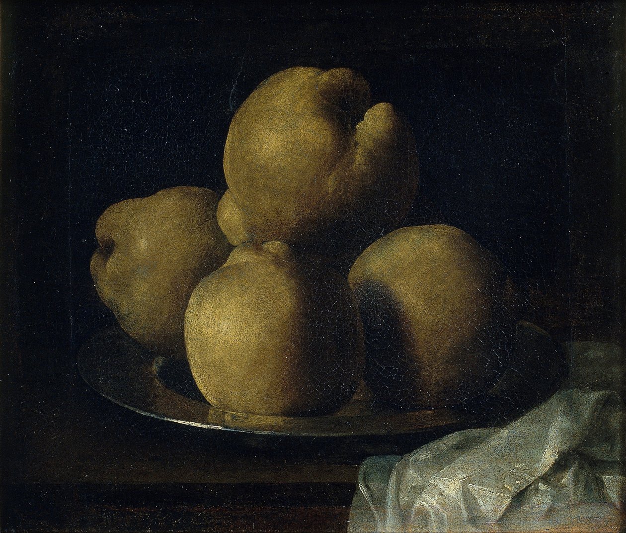 Ayva Tabağı ile Natürmort by Francisco de Zurbaran