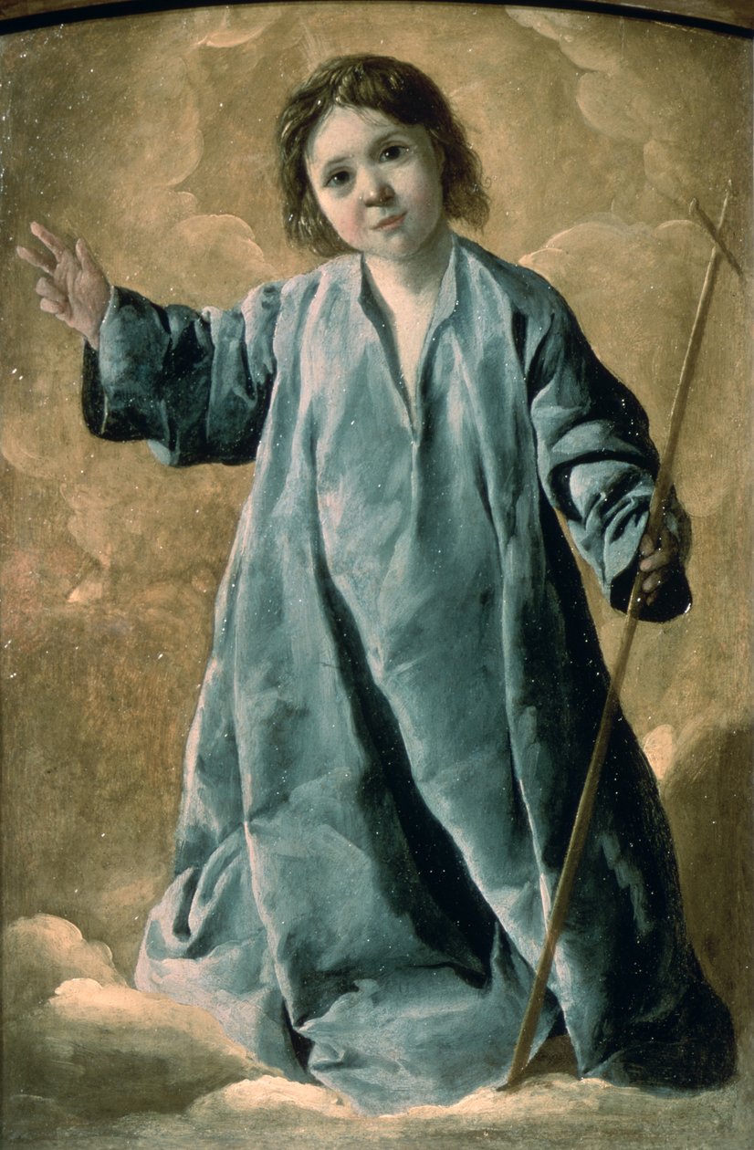 Bebek İsa (tuval üzerine yağlı boya) by Francisco de Zurbaran