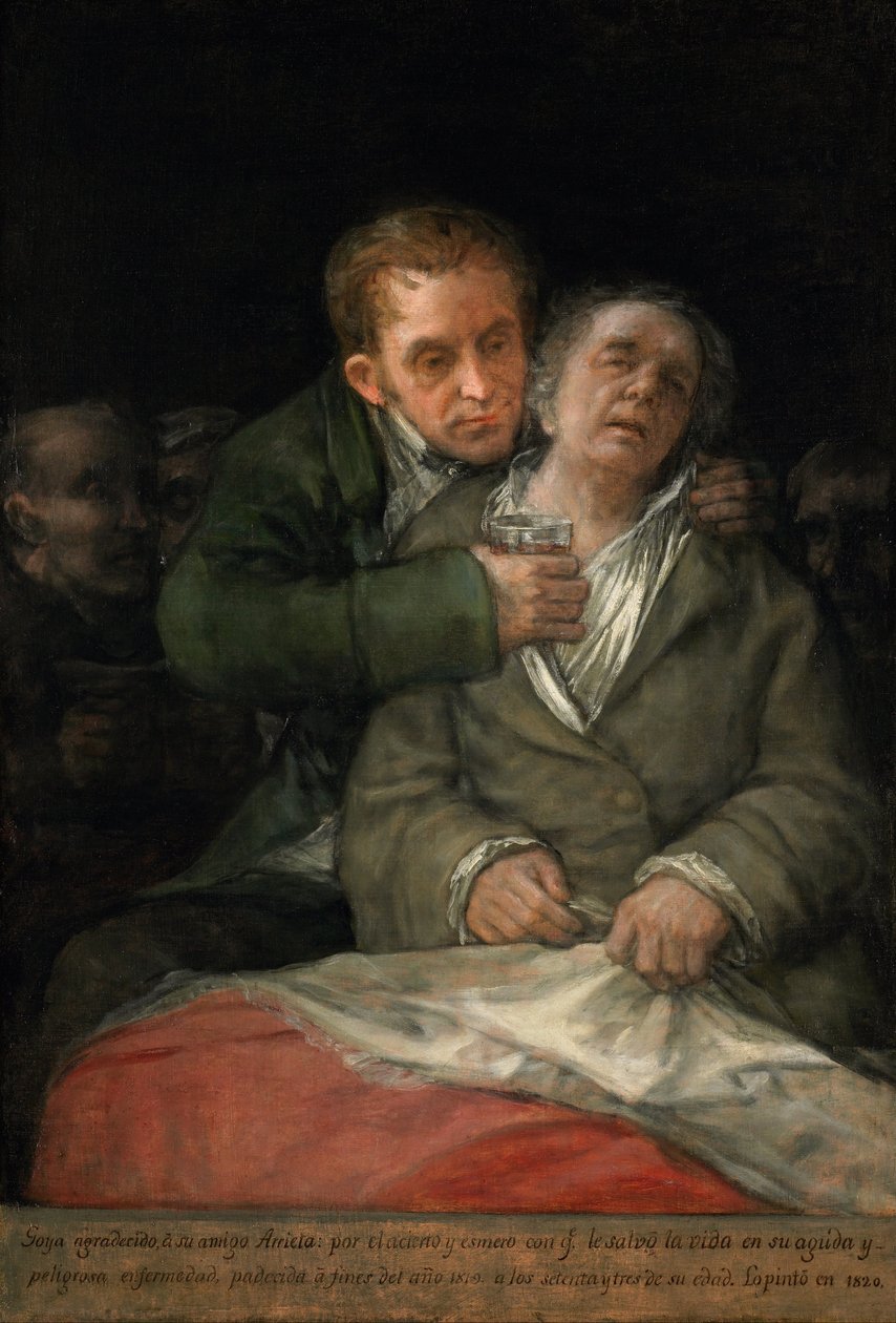 Dr. Arrieta ile Otoportre by Francisco de Goya