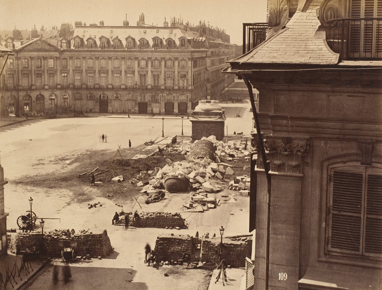 Vendome sütunu, 1871. by Franck