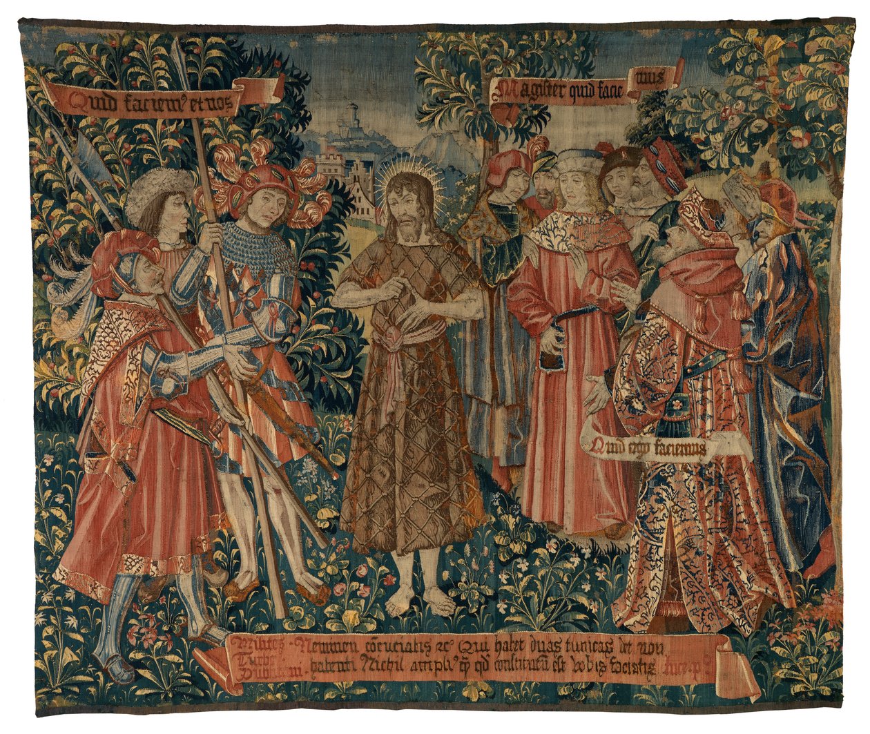 Goblen, St John Vaazı (yün ve ipek) by Franco Flemish School
