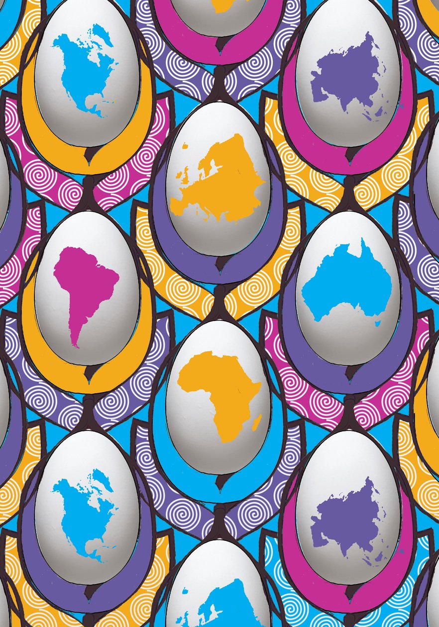 WorldWideEgg, 2015, (digital) by Francois Domain