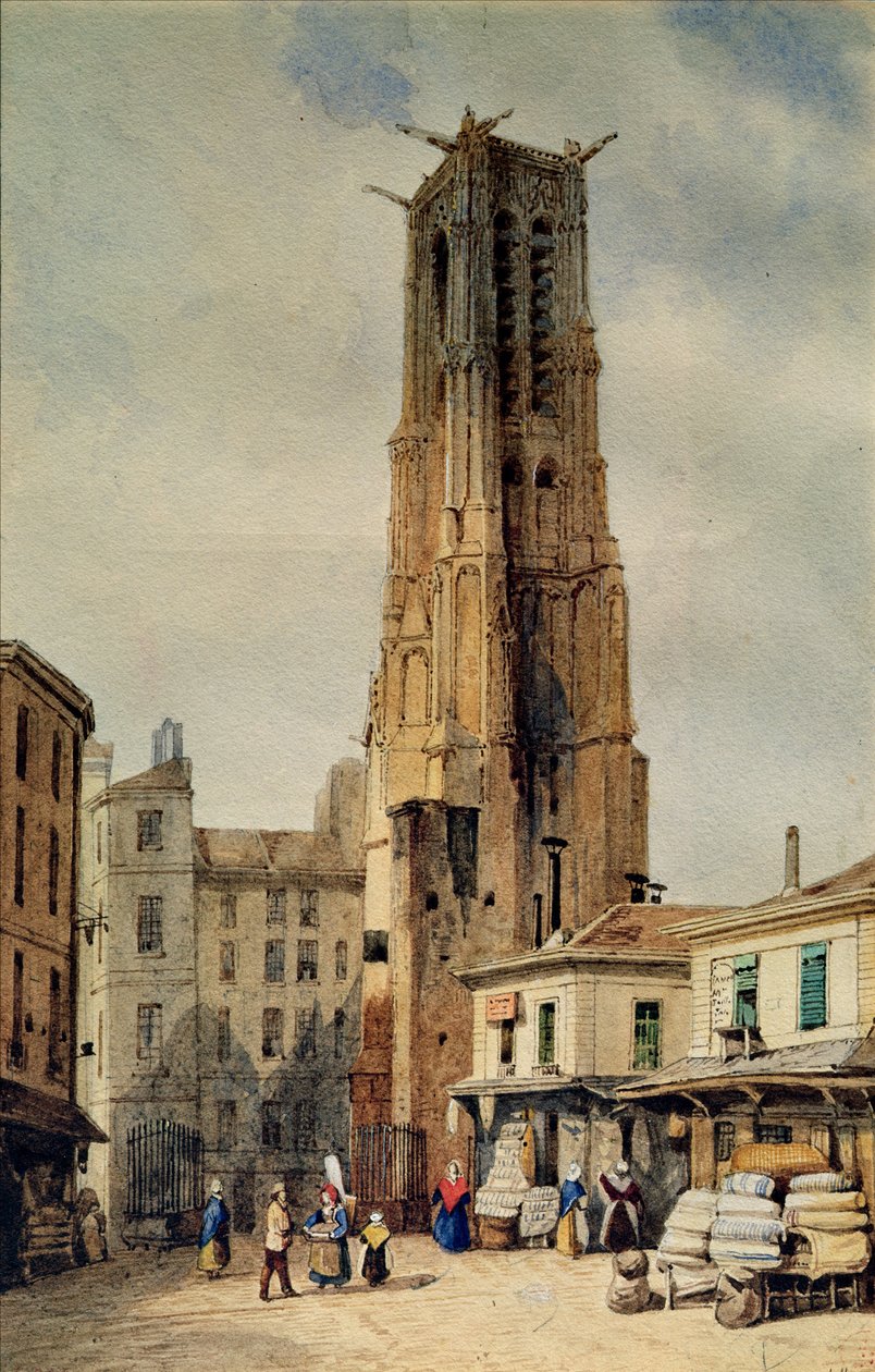 Saint-Jacques Kulesi by Francois Etienne Villeret