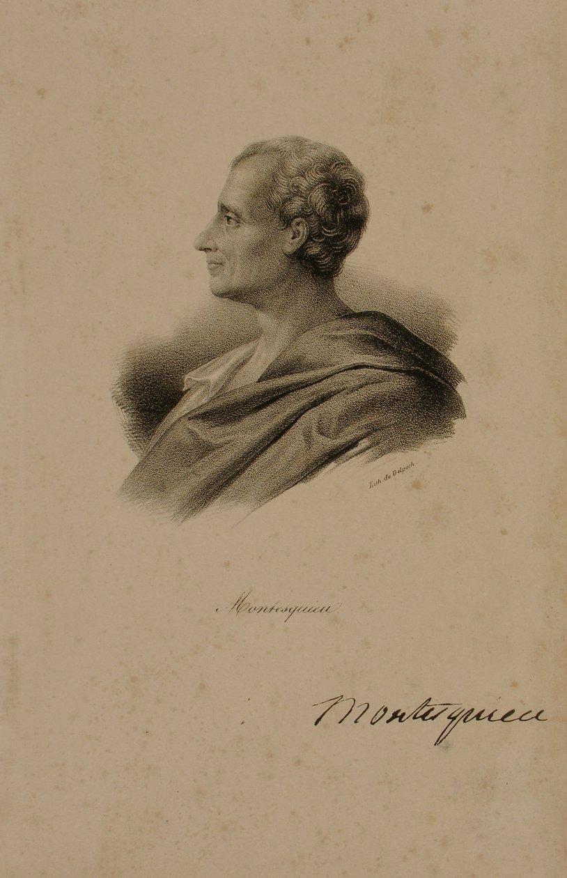 Charles Louis de Secondat, Baron de Montesquieu (1689-1755) by Francois Seraphin Delpech
