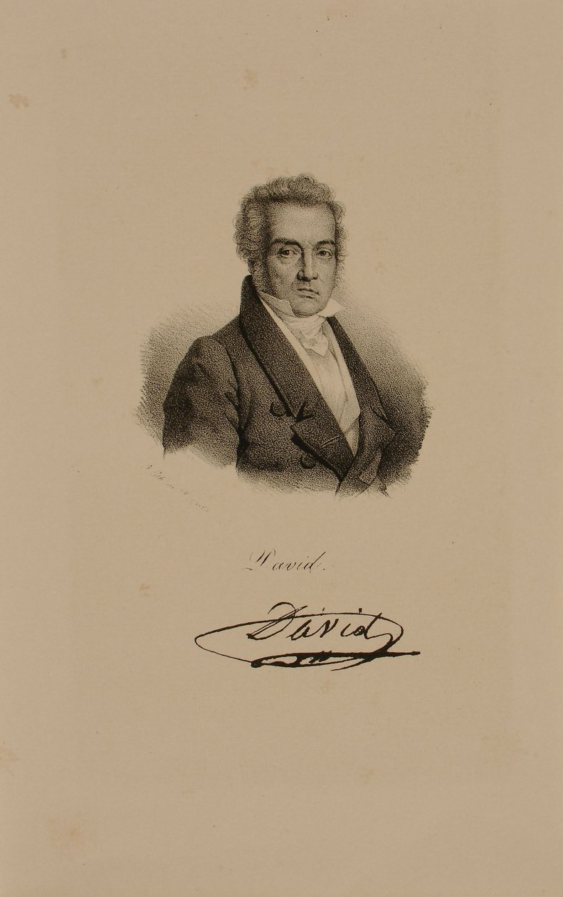 Jacques Louis David (1748-1825) by Francois Seraphin Delpech