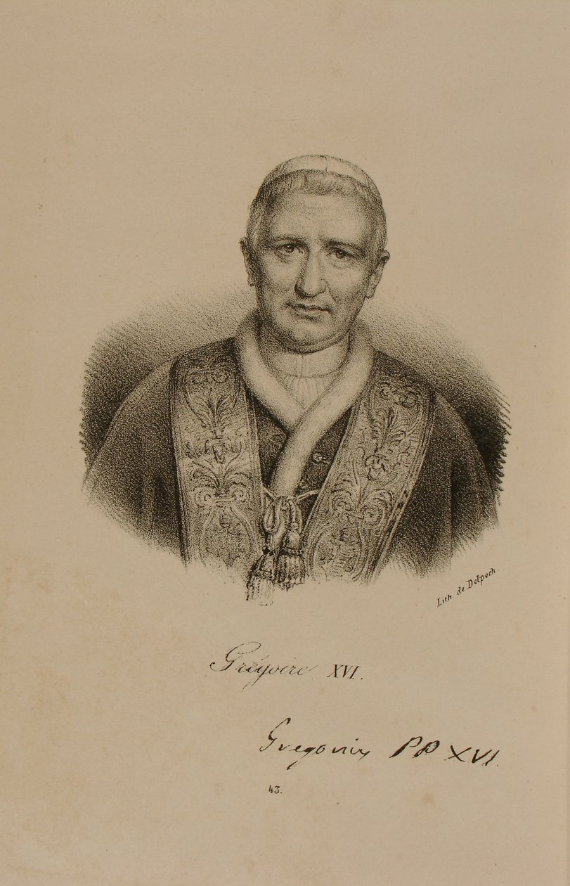 Papa Gregory XVI (1761-1846) by Francois Seraphin Delpech