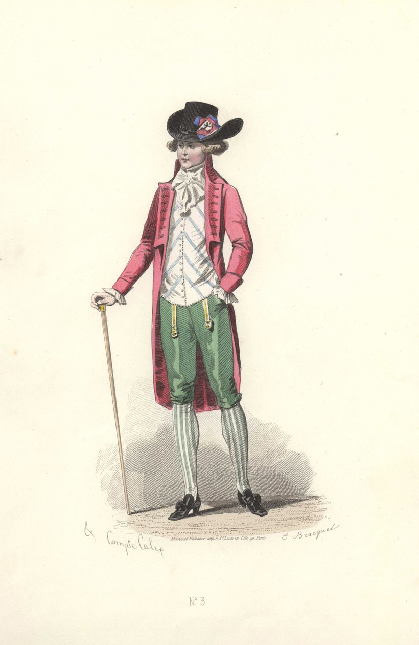 Dandy, Marie Antoinette dönemi. by Francois Claudius Compte Calix