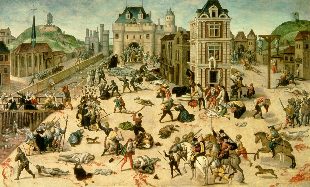 24 Ağustos Aziz Barthelemy Katliamı by Francois Dubois