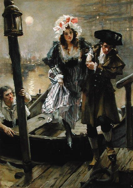 Thames üzerinde by Francois Flameng