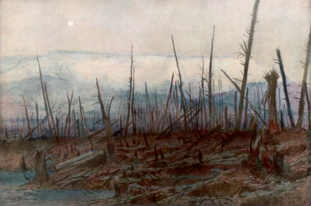 Craonne Uçurumu, c1917, 1926. by Francois Flameng