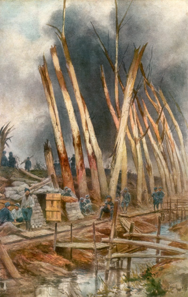 Yser saldırısı, 1917, 1926. by Francois Flameng