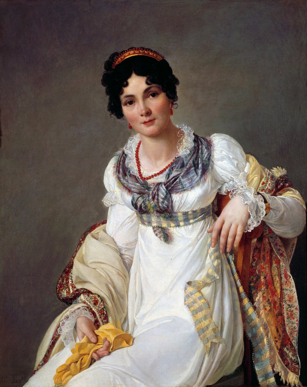 Bir Kadının Portresi by Francois Henri Mulard