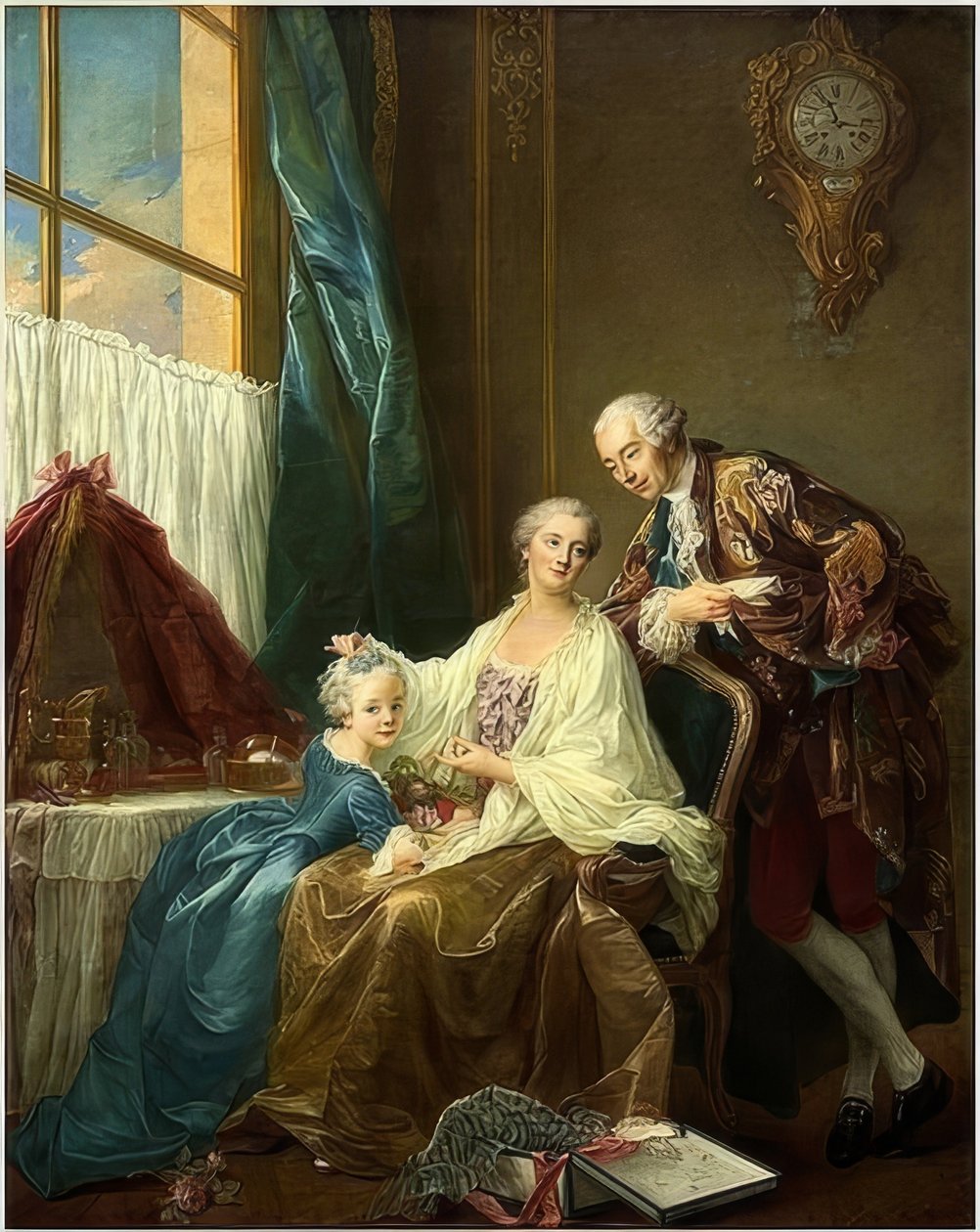 Aile portresi. 1756 by Francois Hubert Drouais