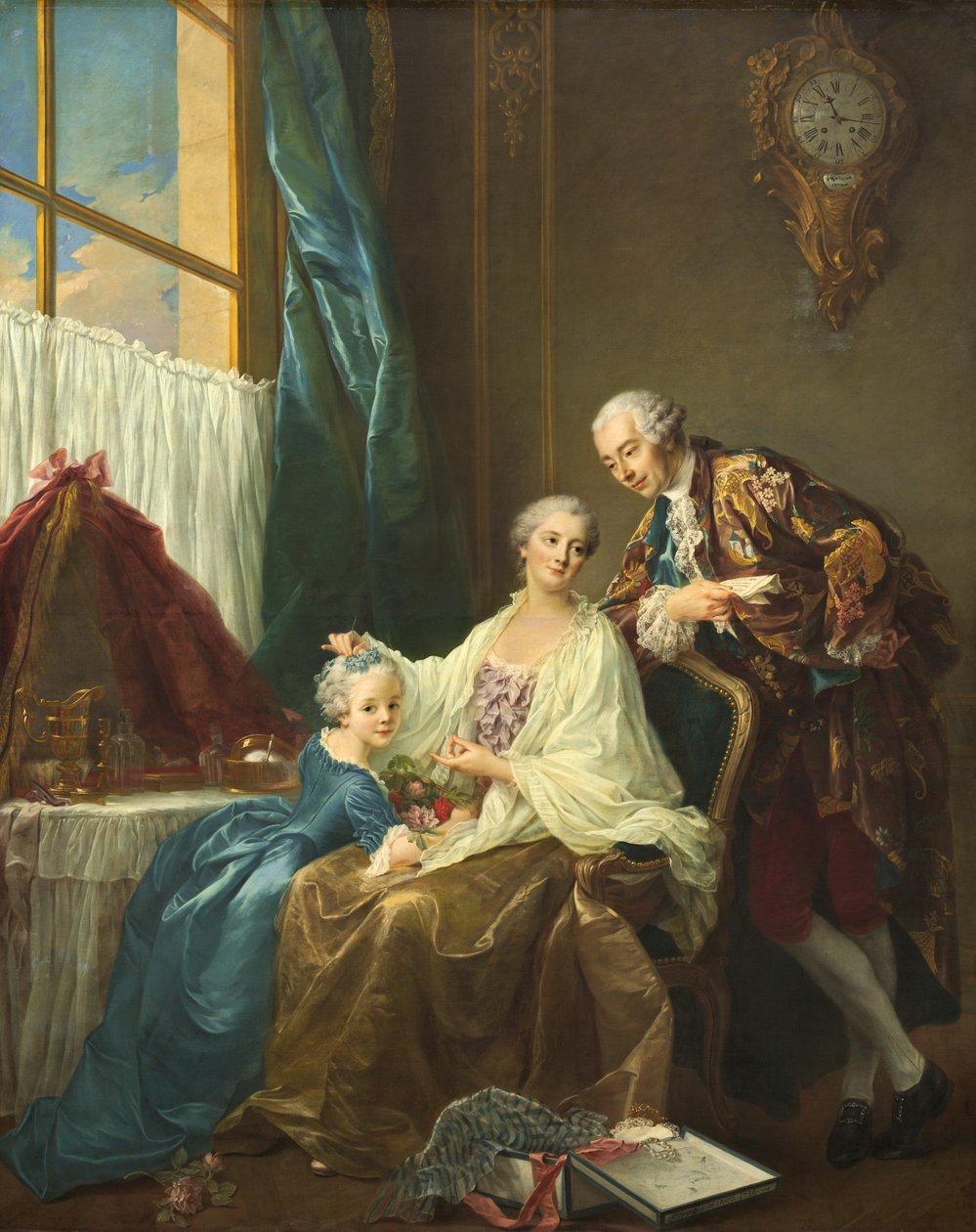 Aile Portresi, 1756. by Francois Hubert Drouais