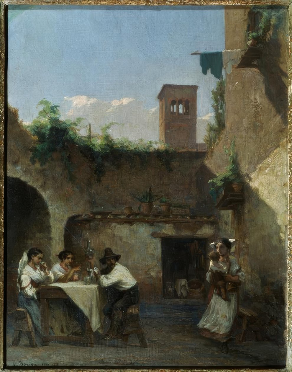 Roma, taverna by Francois Louis David Bocion
