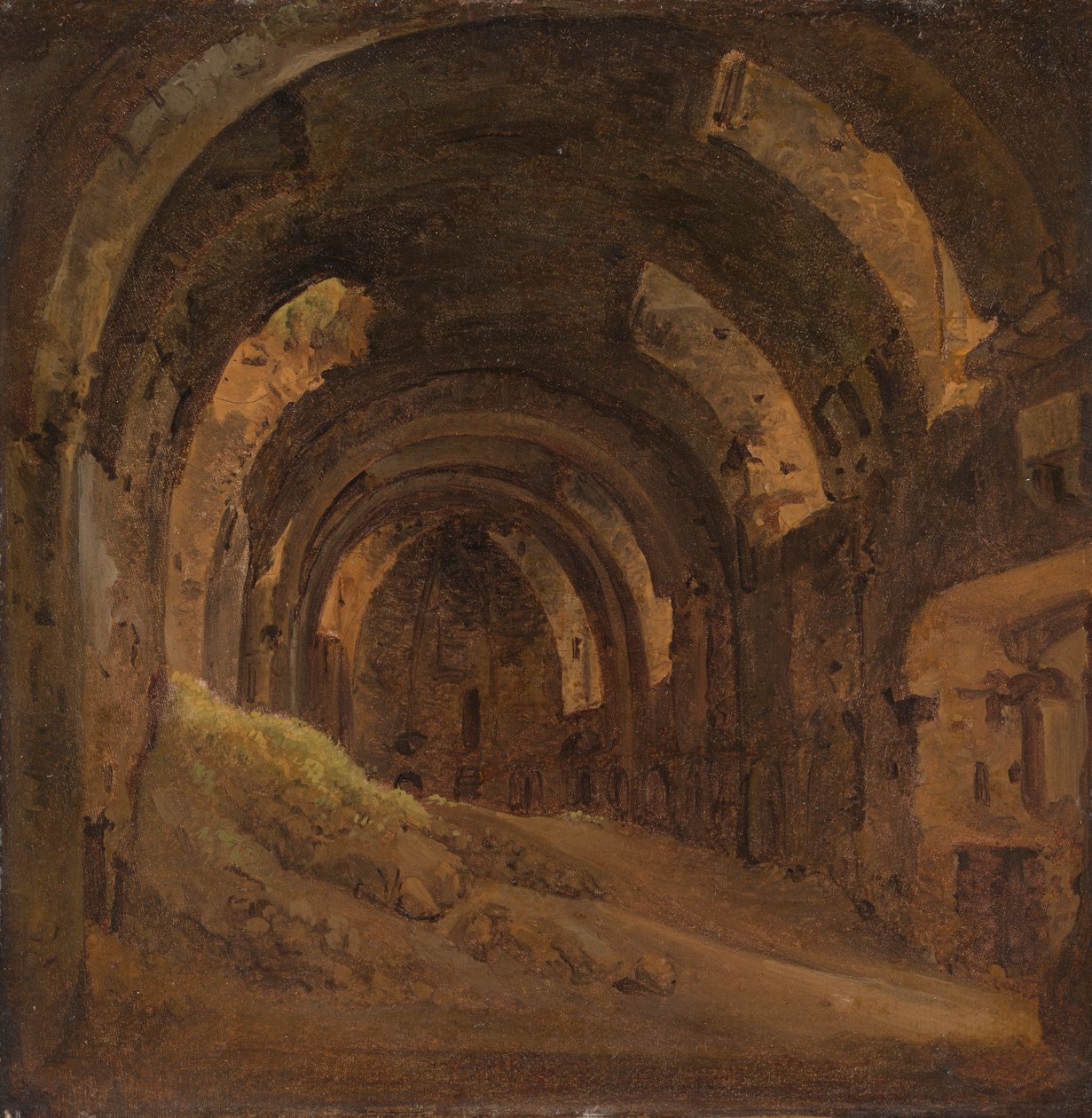 Tonozlu İç Mekan. by Francois Marius Granet