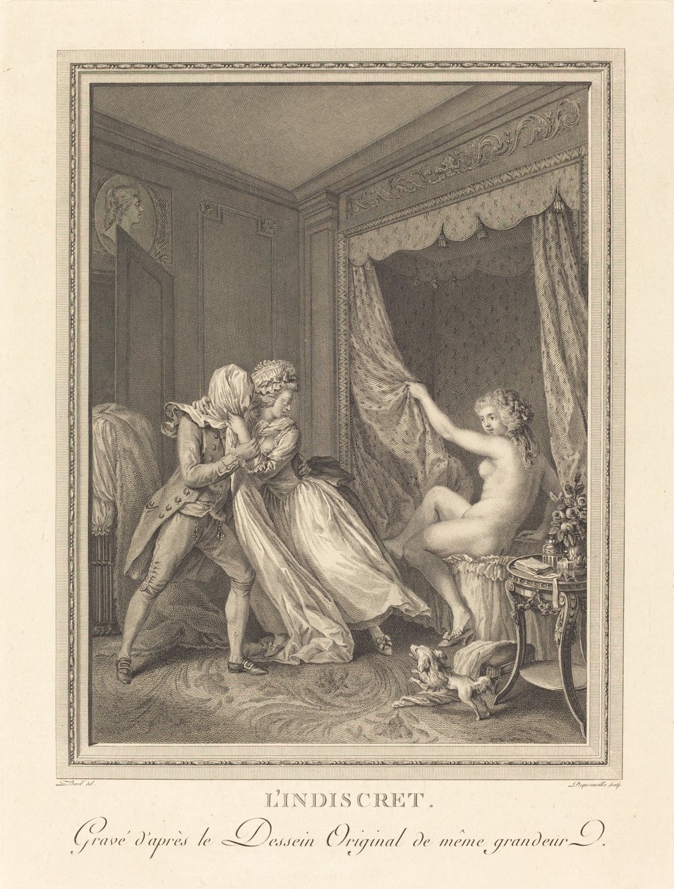 düşüncesiz by Francois Nicolas Barthelemy Dequevauviller after Antoine Borel
