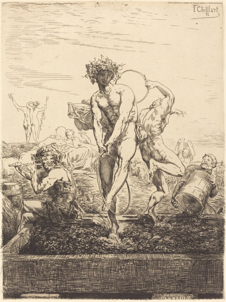 Üzüm hasadı by Francois Nicolas Chifflart