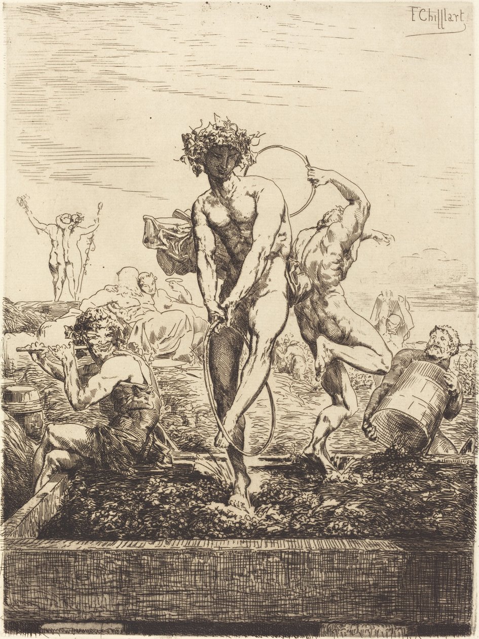 Üzüm hasadı by Francois Nicolas Chifflart
