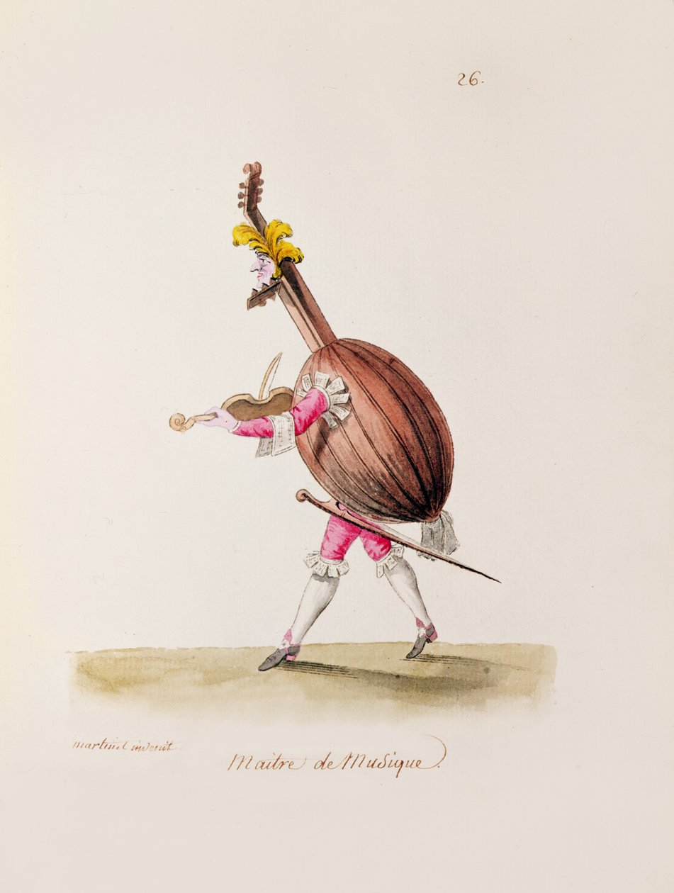Müzik Ustası, c.1780 by Francois Nicolas Martinet