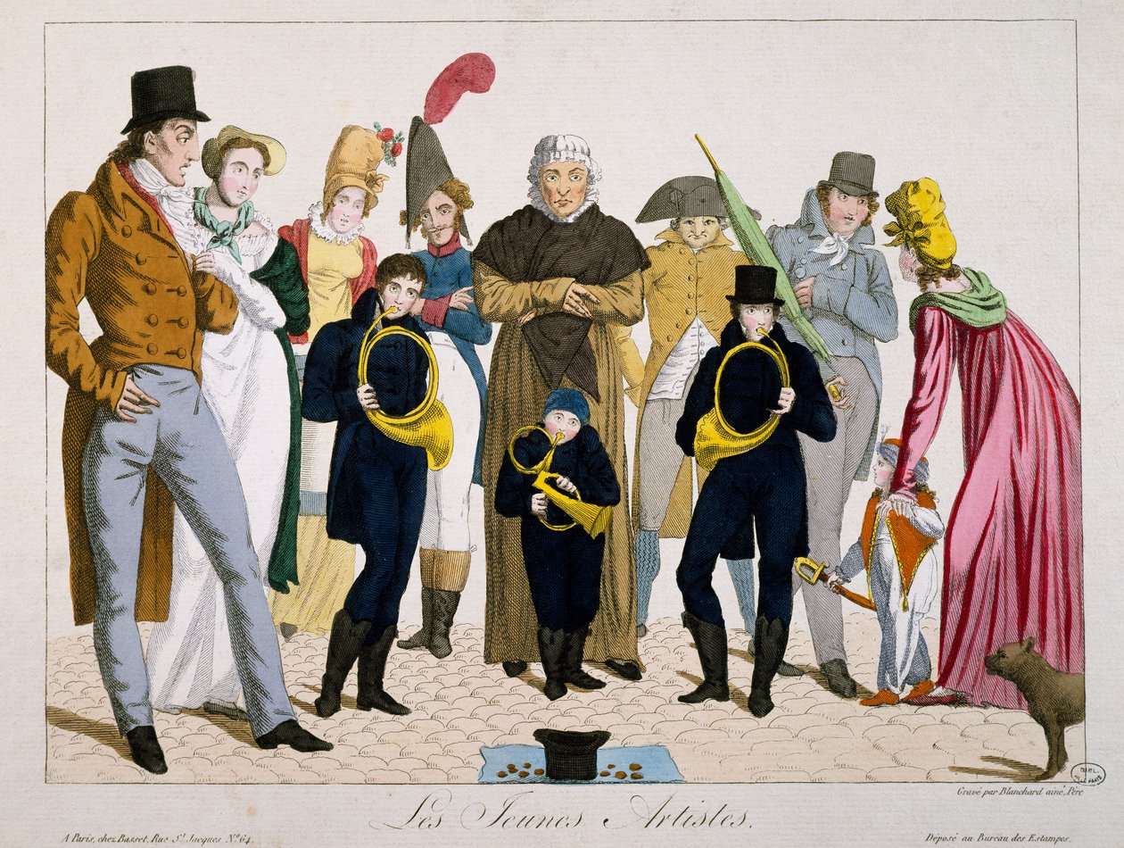 Genç sanatçılar, baskı, Fransa by Francois Nicolas Martinet